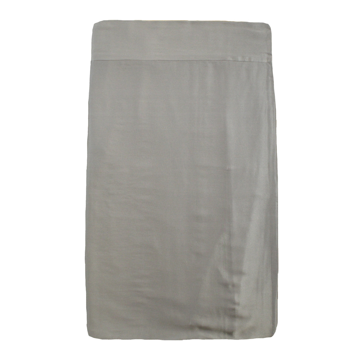 Charmeuse Tailored Bed Skirt in Metal