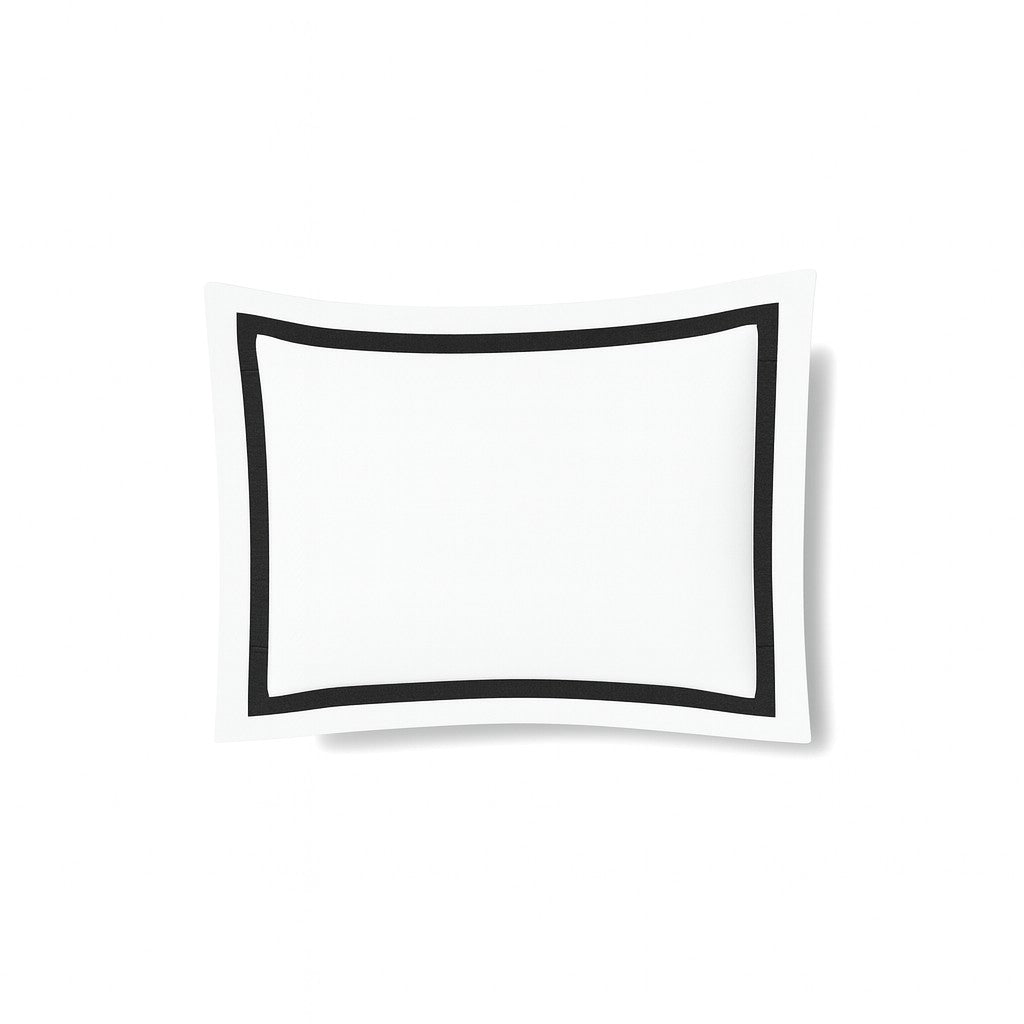 Ready-to-Bed 2.0 Cotton & Trim Sham in White/Black