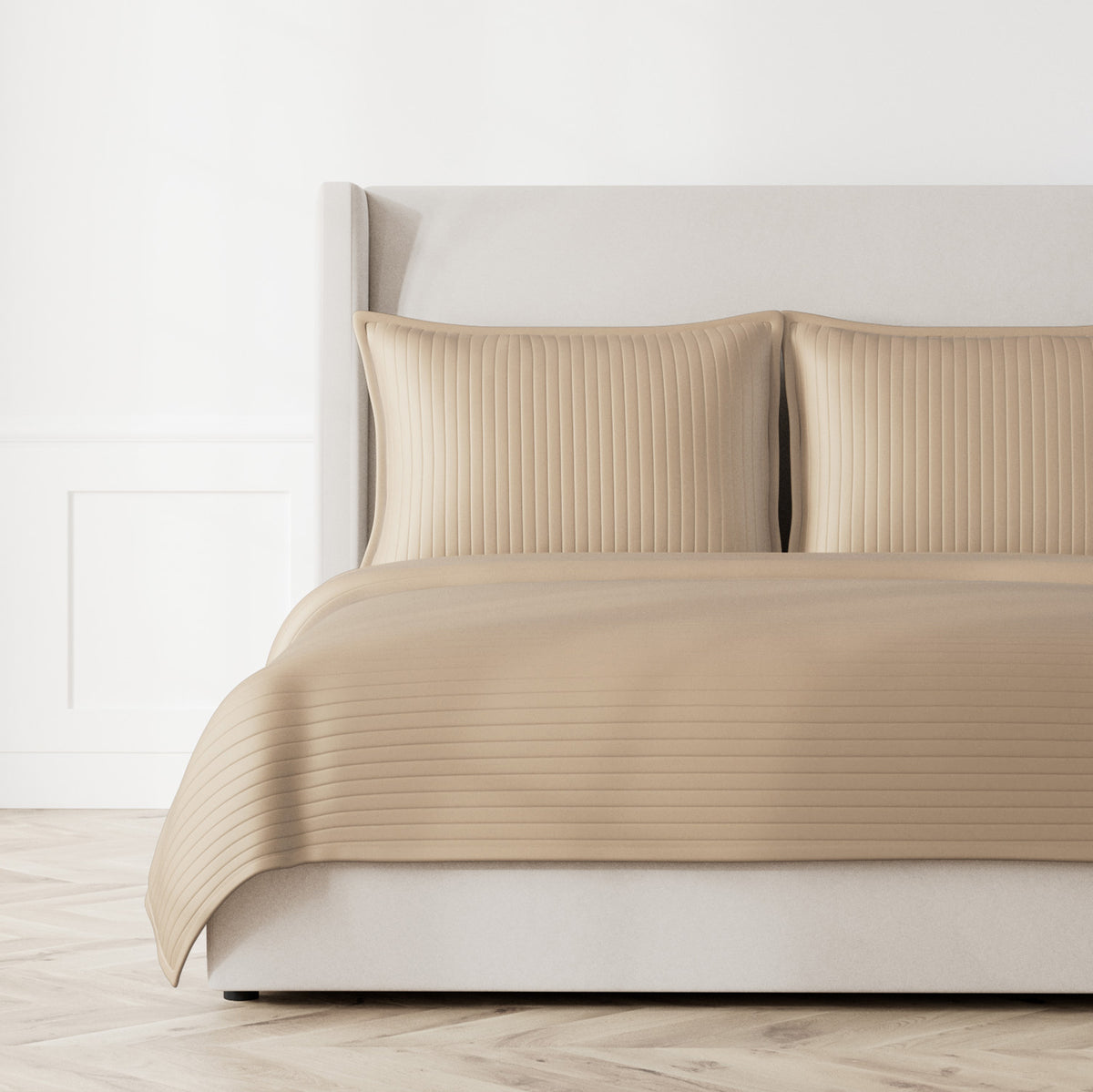 Charmeuse Channel Quilt Coverlet in Mystery