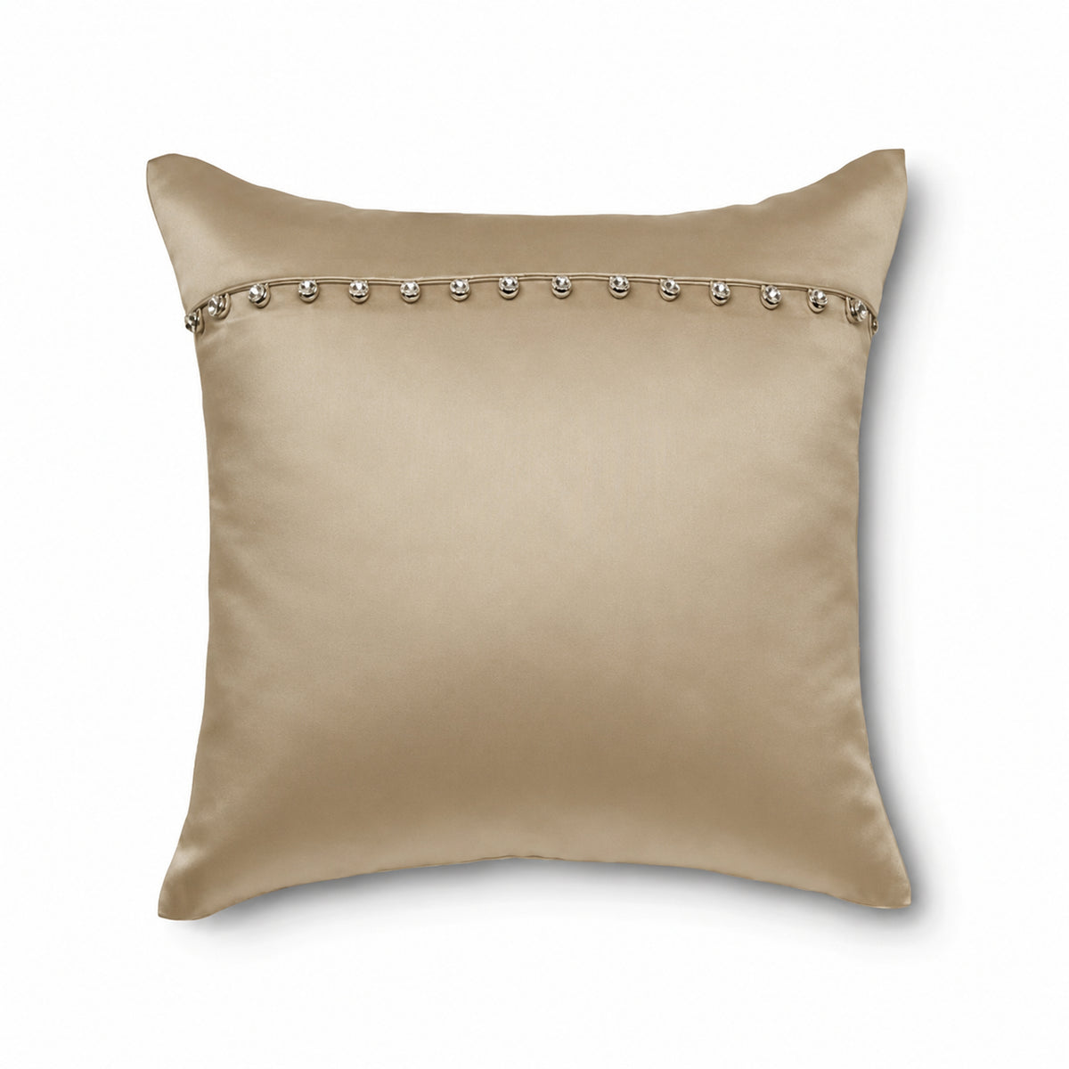 Charmeuse Pillow With Crystal Buttons in Mystery