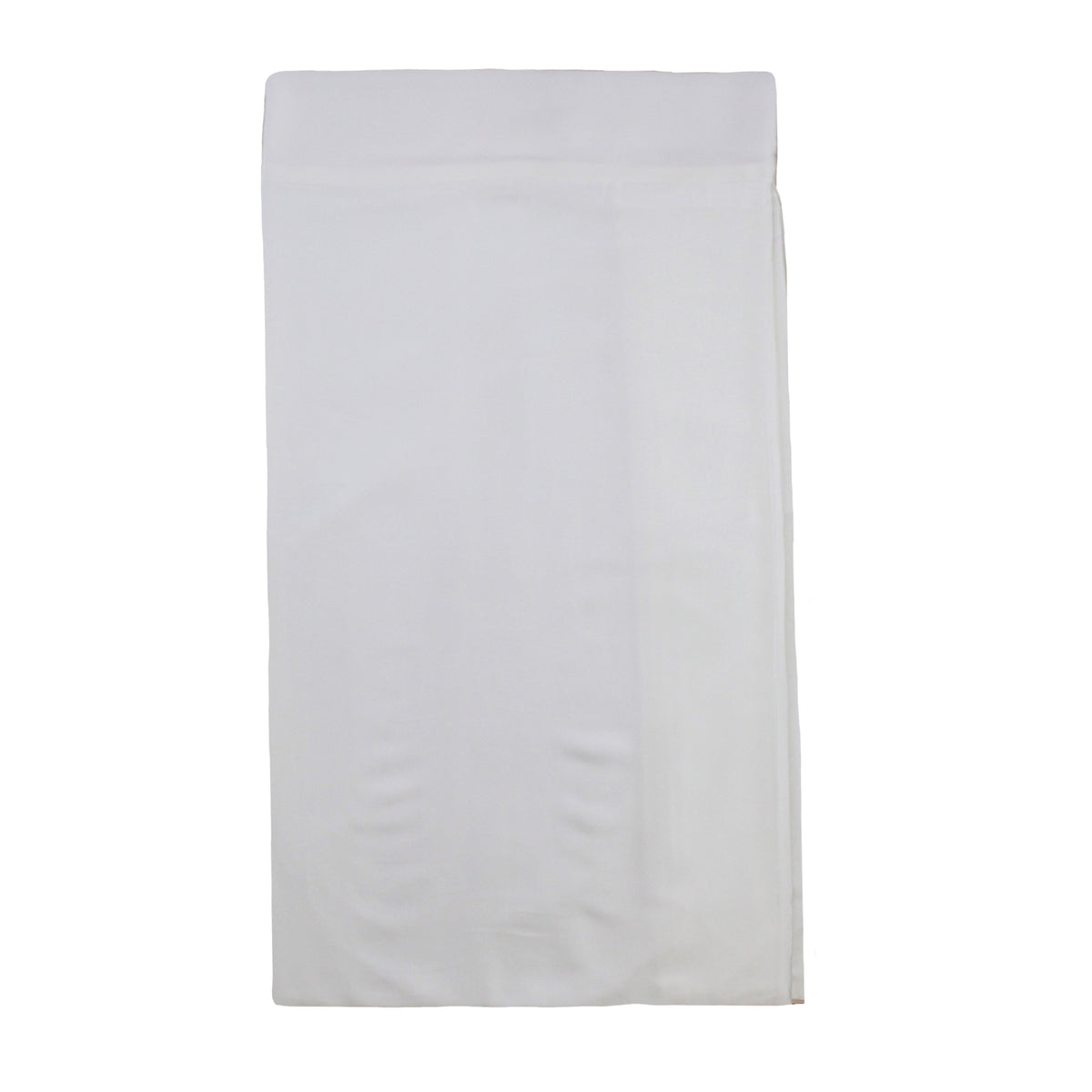 Charmeuse Tailored Bed Skirt in White