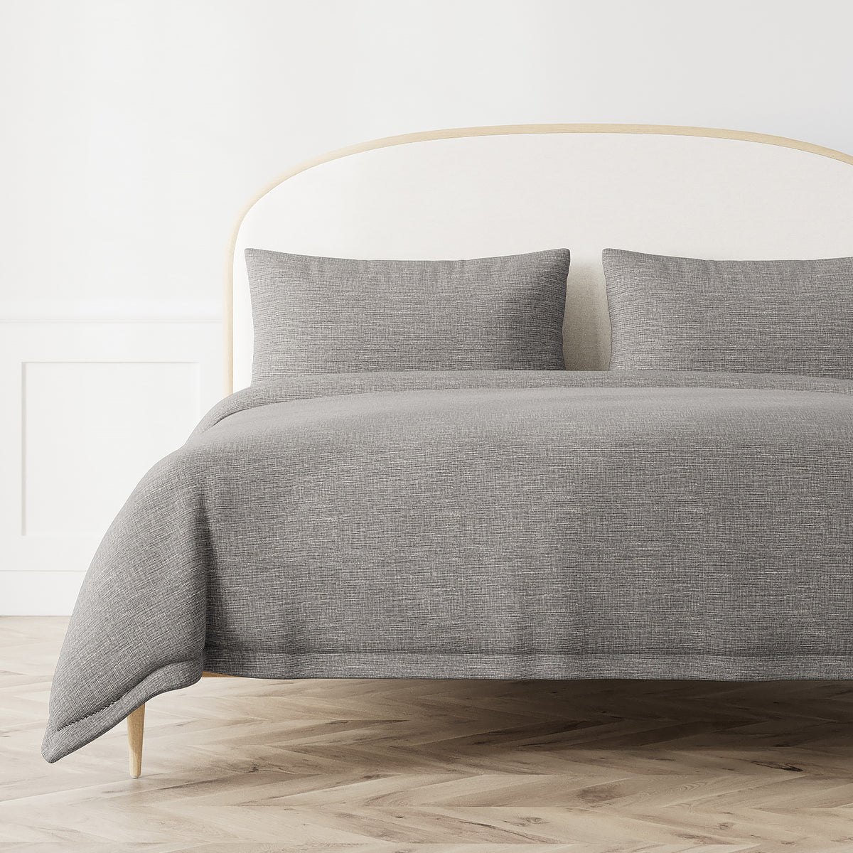 Isla Duvet Cover in Obsidian