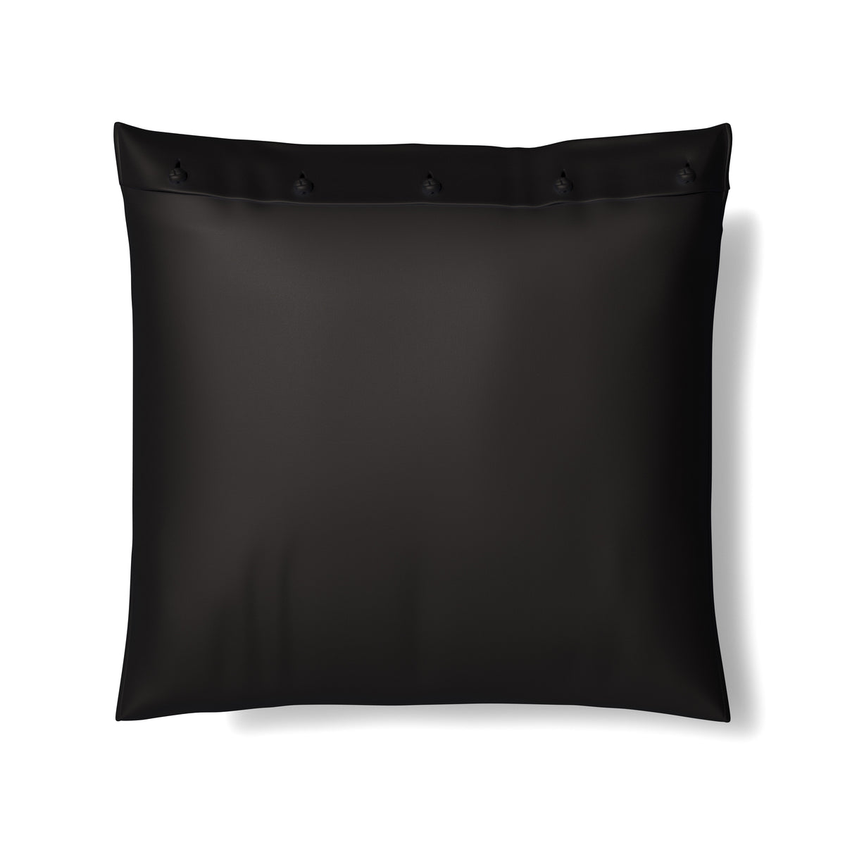 Charmeuse Sham With French Knots in Charcoal