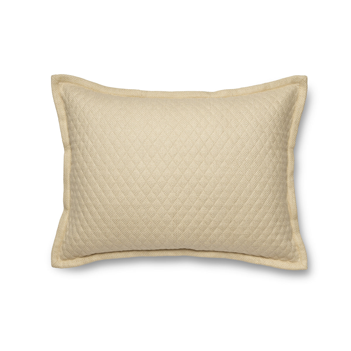 Basketweave Quilted Sham in Natural