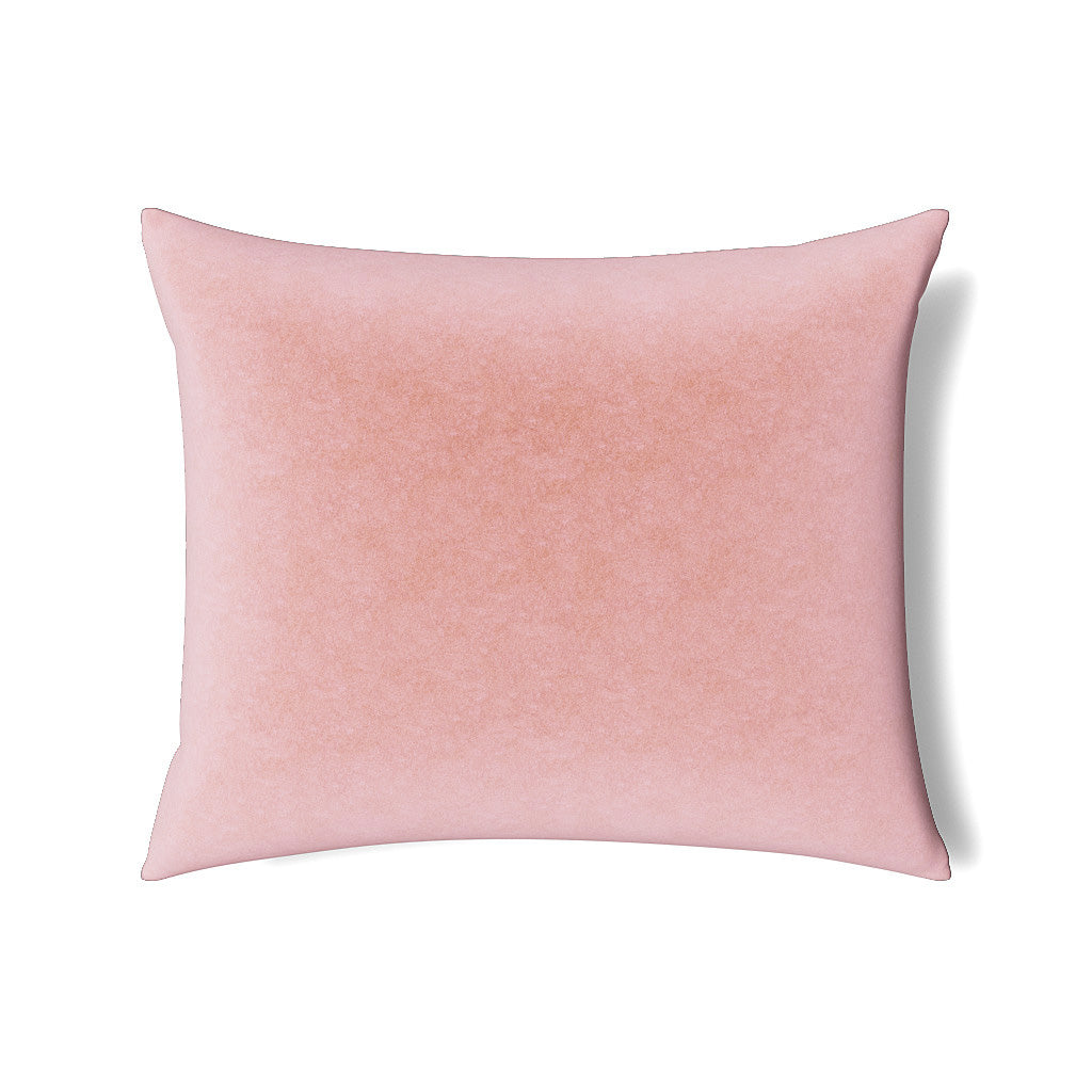 Fresco Velvet Pillow in Blush