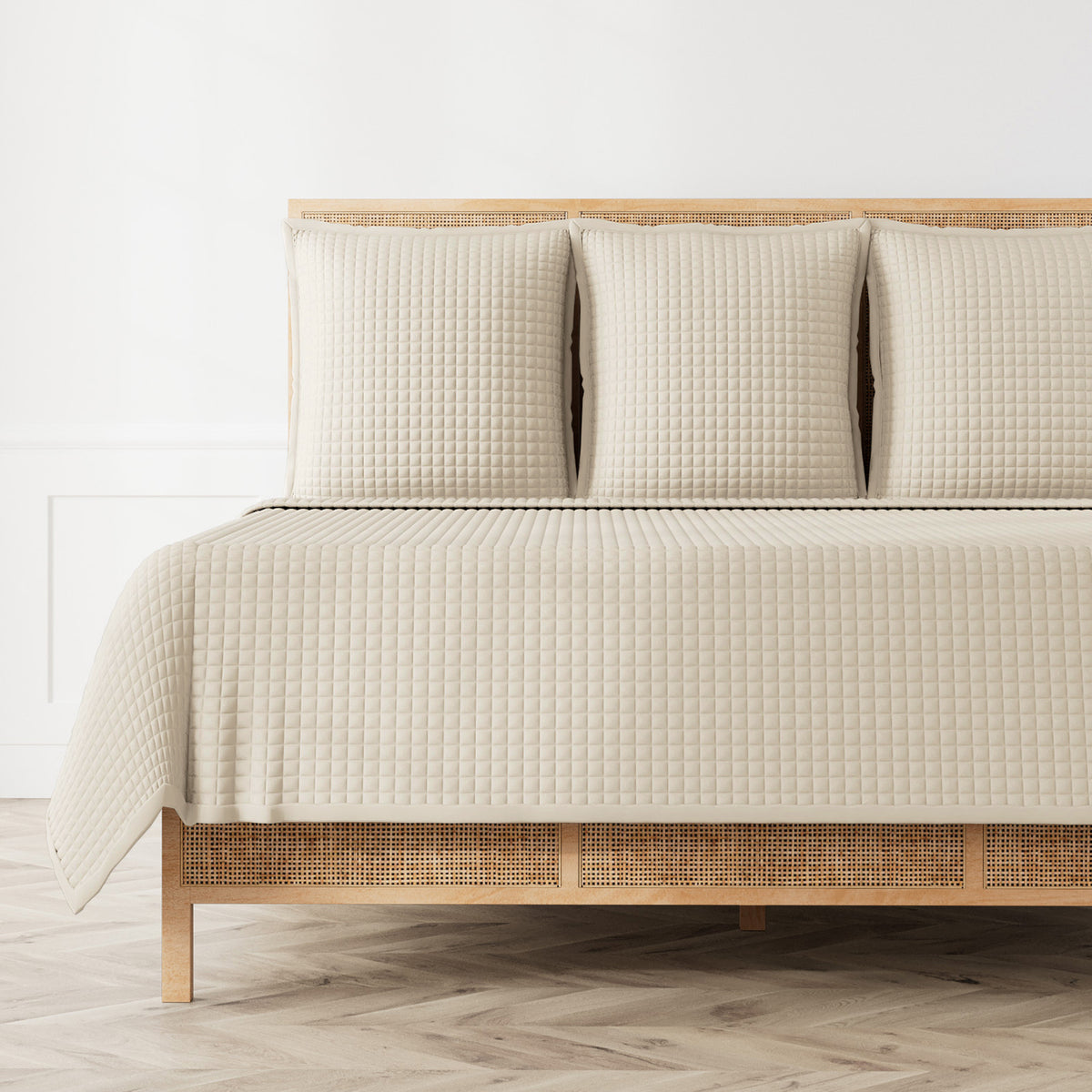 Ready-to-Bed 2.0 Quilted Lyocell Coverlet in Pumice
