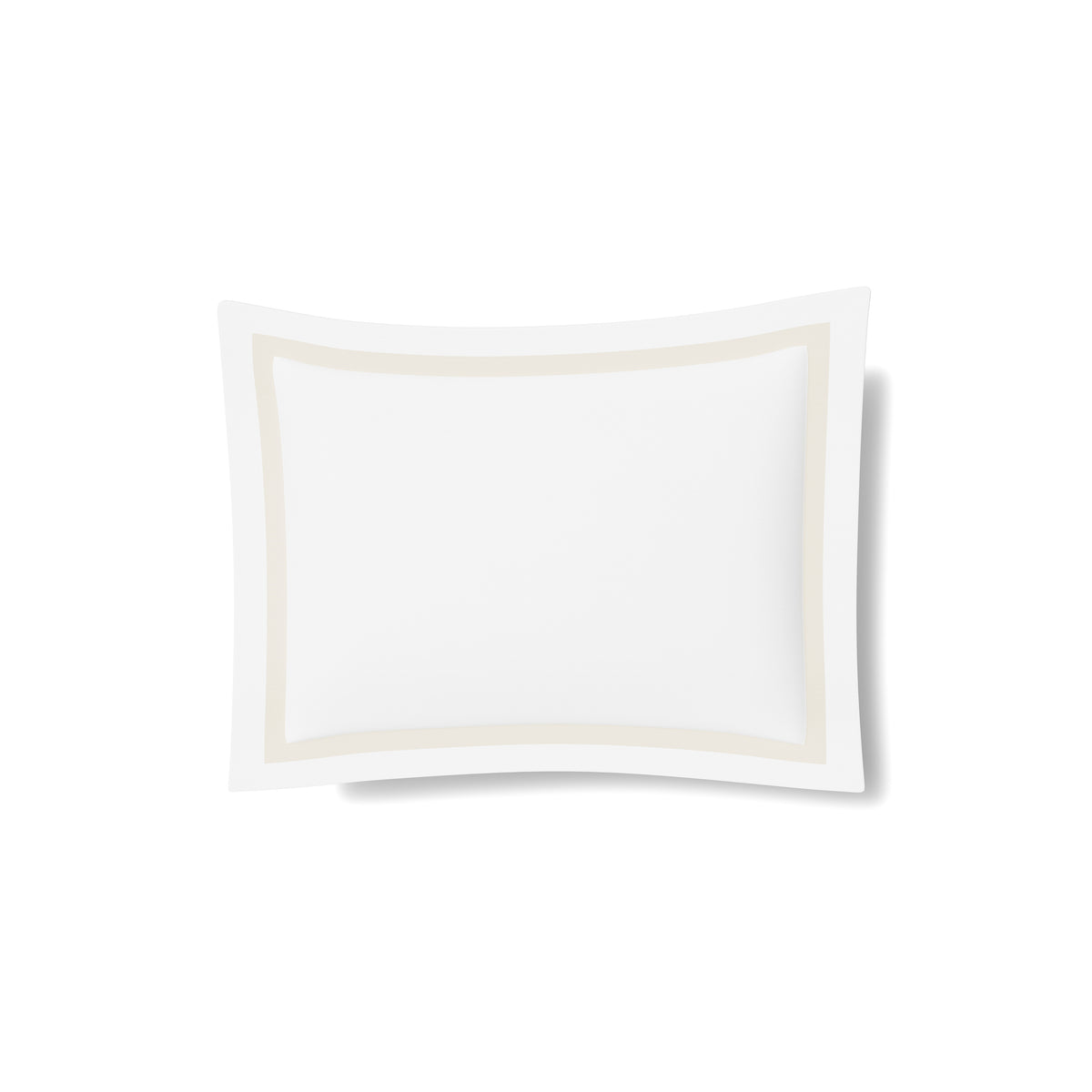 Ready-to-Bed 2.0 Cotton & Trim Sham in White/Pumice