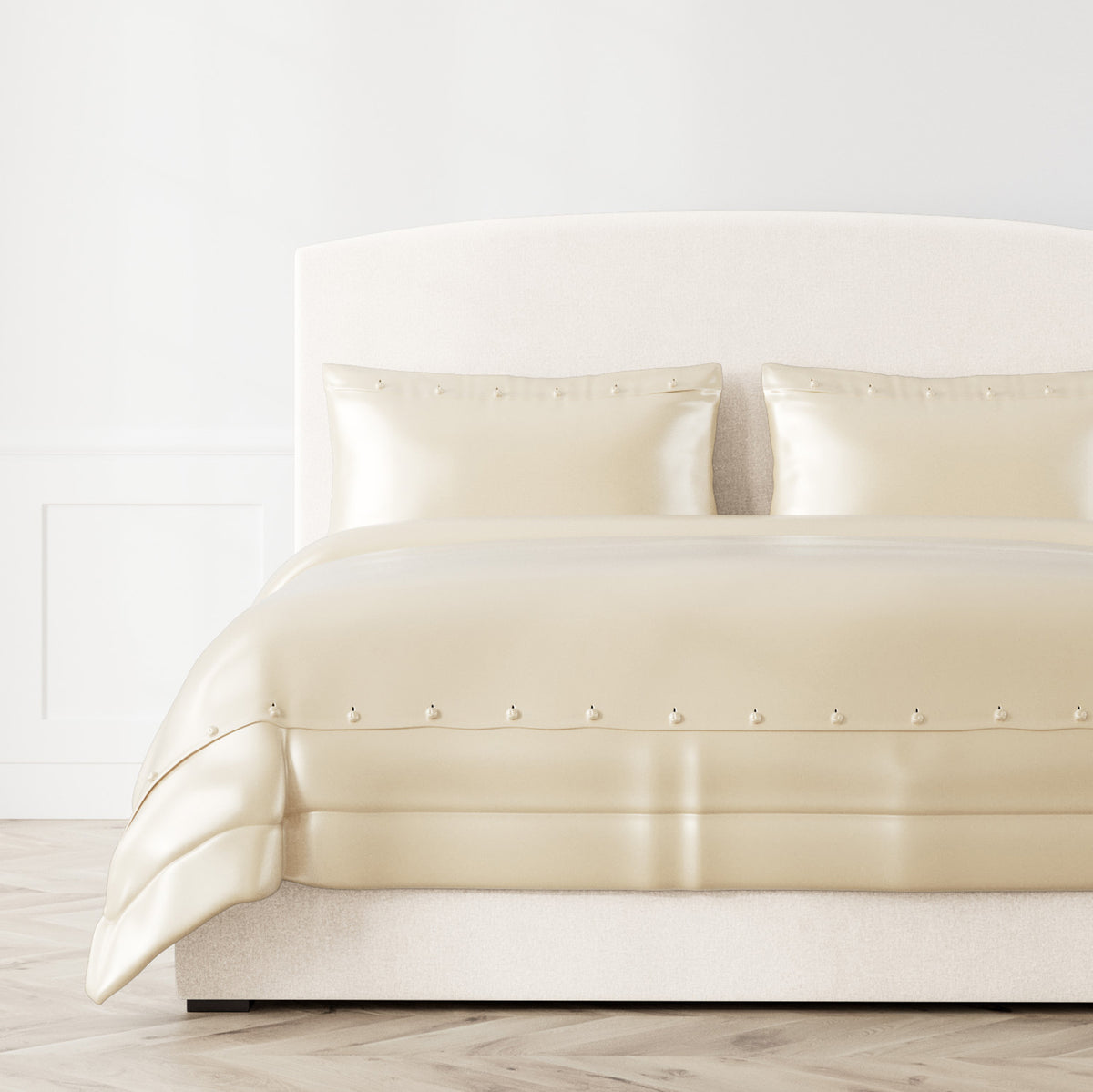 Charmeuse Duvet in Ivory