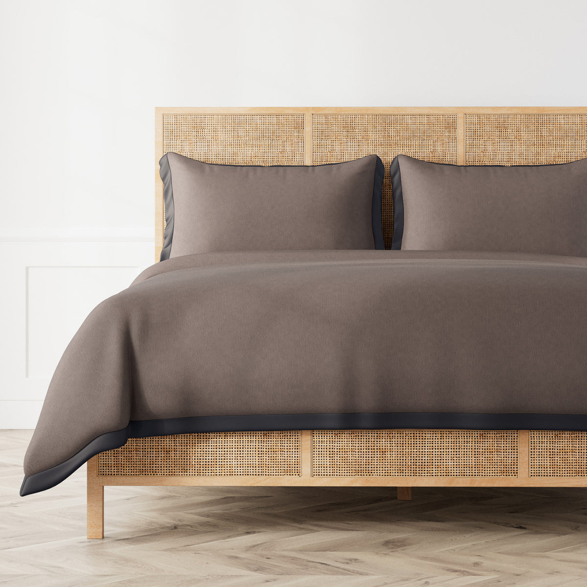 Lover's Kimono Linen Duvet Cover in Charcoal