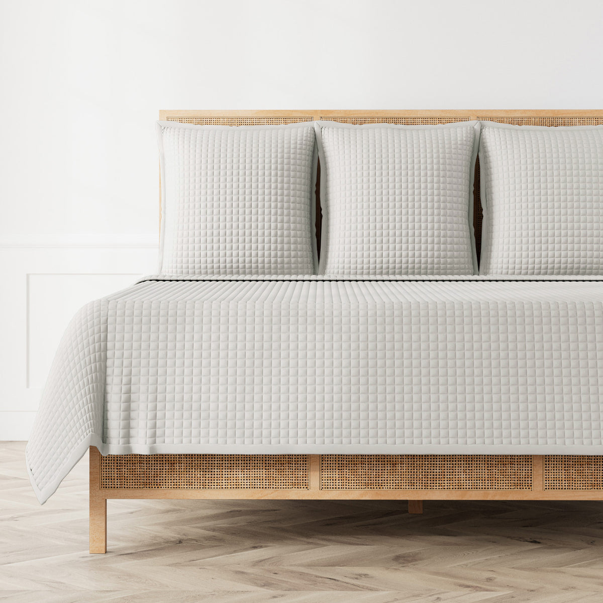 Ready-to-Bed 2.0 Quilted Lyocell Coverlet in Silver