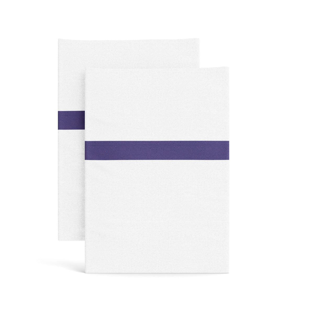 Ready-to-Bed 2.0 Cotton & Trim Pillowcases in White-Navy