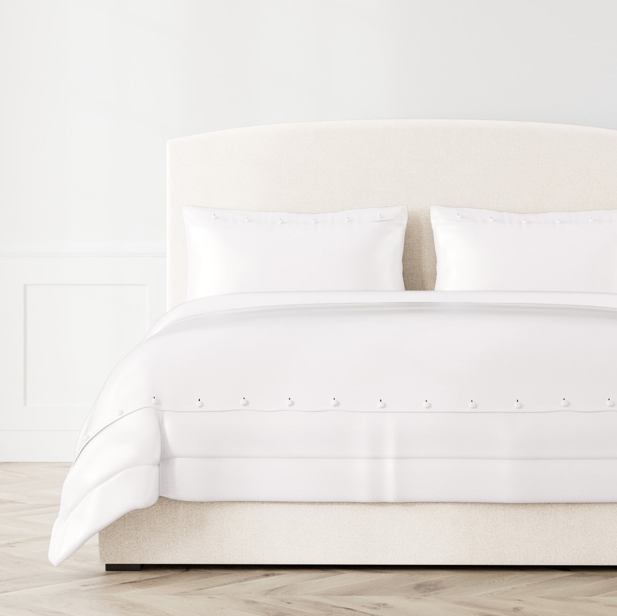 Charmeuse Duvet in White