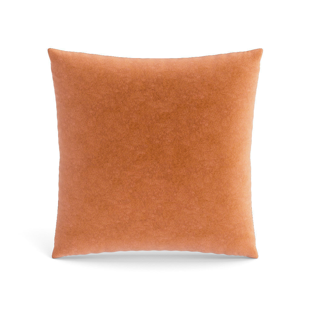 Fresco Velvet Pillow in Terra Cotta