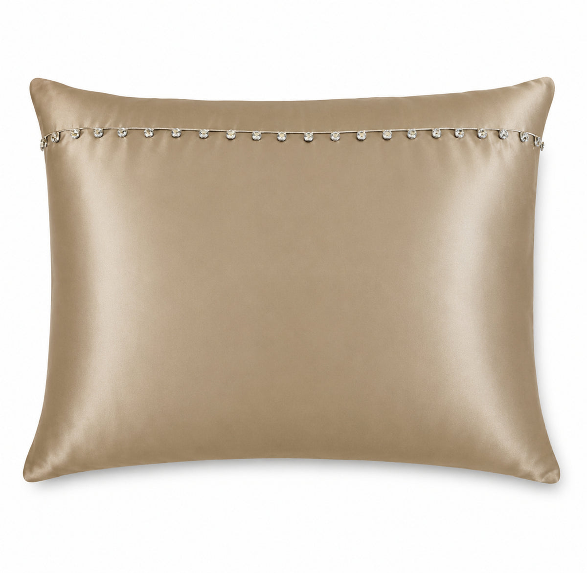 Tiny Crystals Charmeuse Silk Sham in Mystery