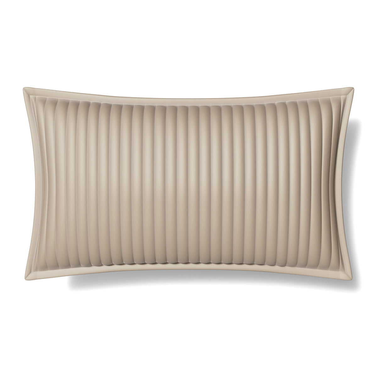 Charmeuse Channel Quilt Pillow in Silver