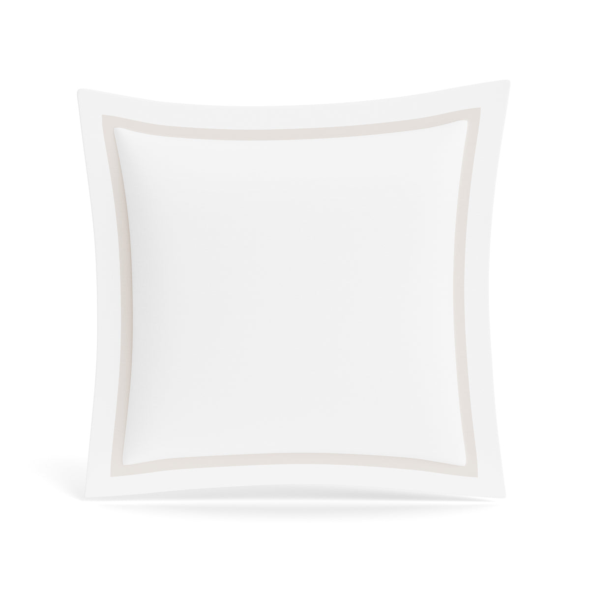 Ready-to-Bed 2.0 Cotton & Trim Sham in White/Silver