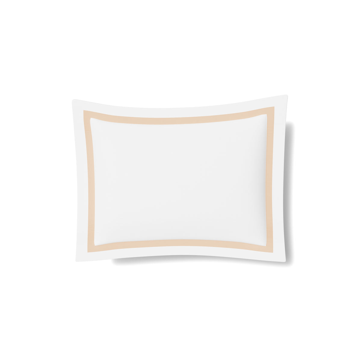 Ready-to-Bed 2.0 Cotton & Trim Sham in White/Taupe