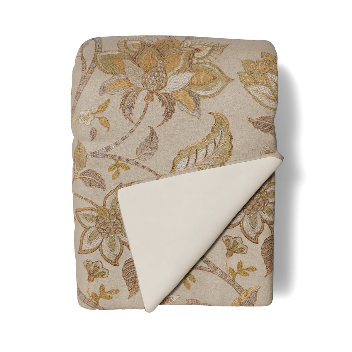 Bramshill Linen Throw in Gold/Pumice