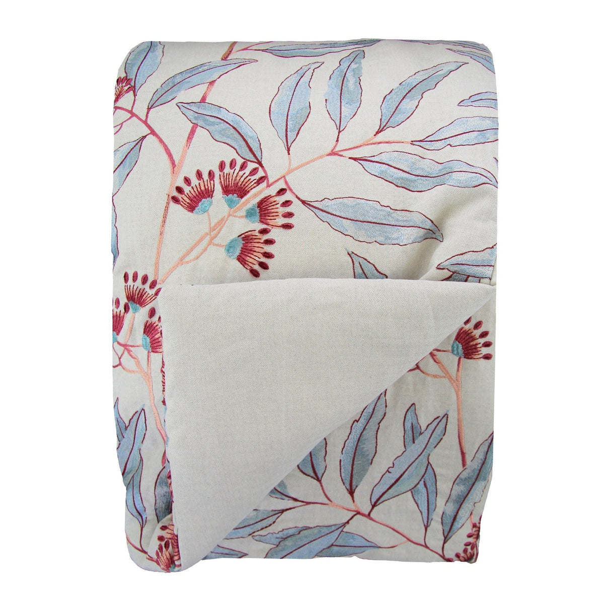 Linenberry Cotton Throw in Blue