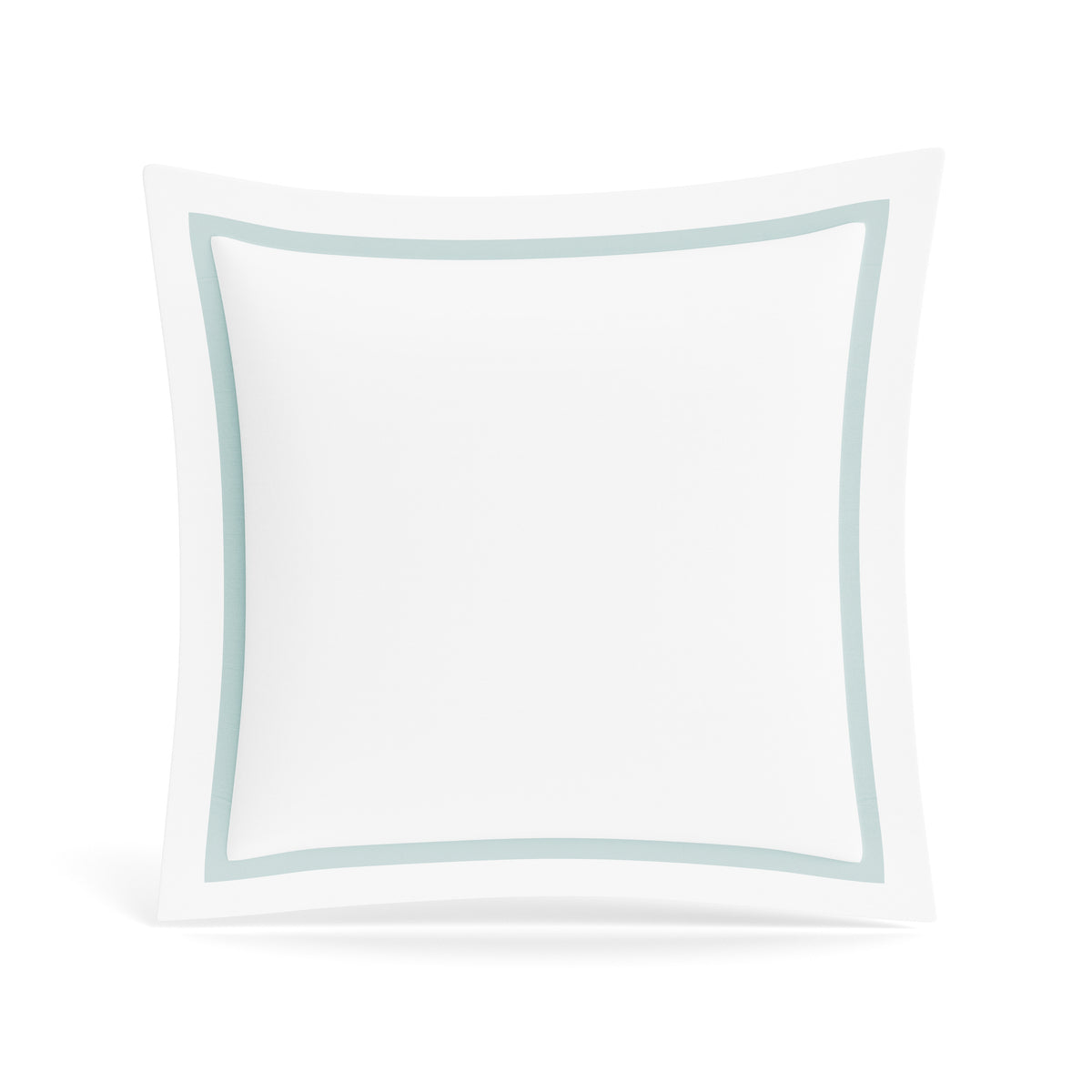 Ready-to-Bed 2.0 Cotton & Trim Sham in White/Aqua