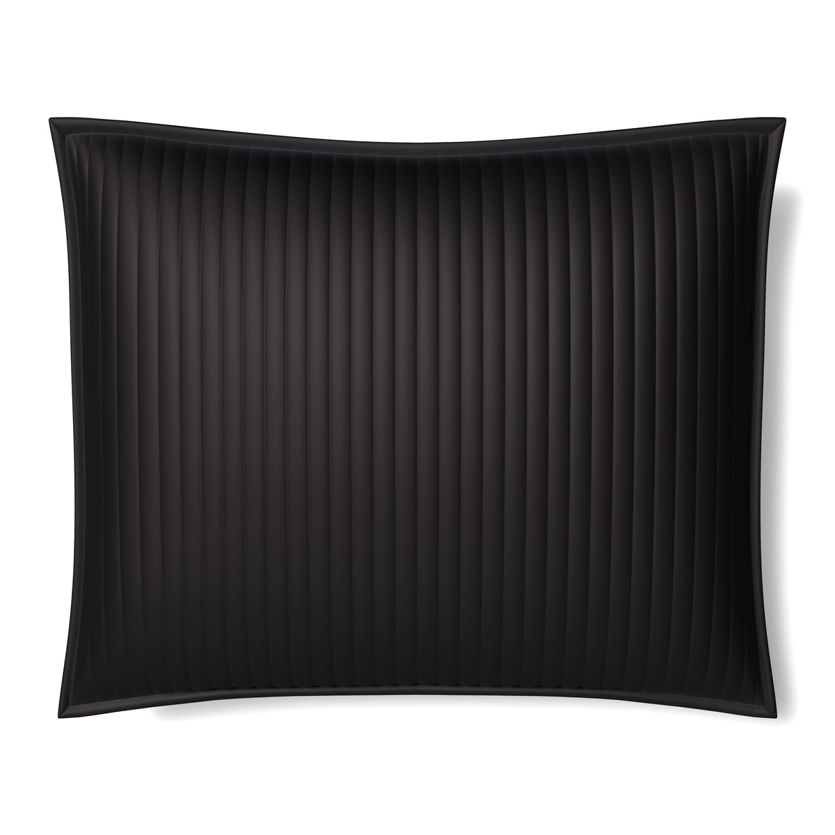 Charmeuse Channel Quilt Pillow in Charcoal