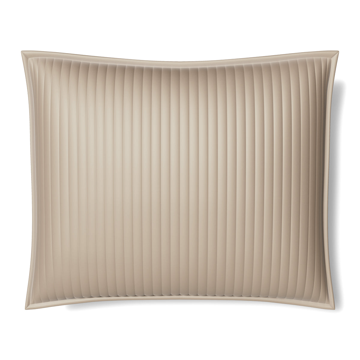 Charmeuse Channel Quilt Pillow in Silver