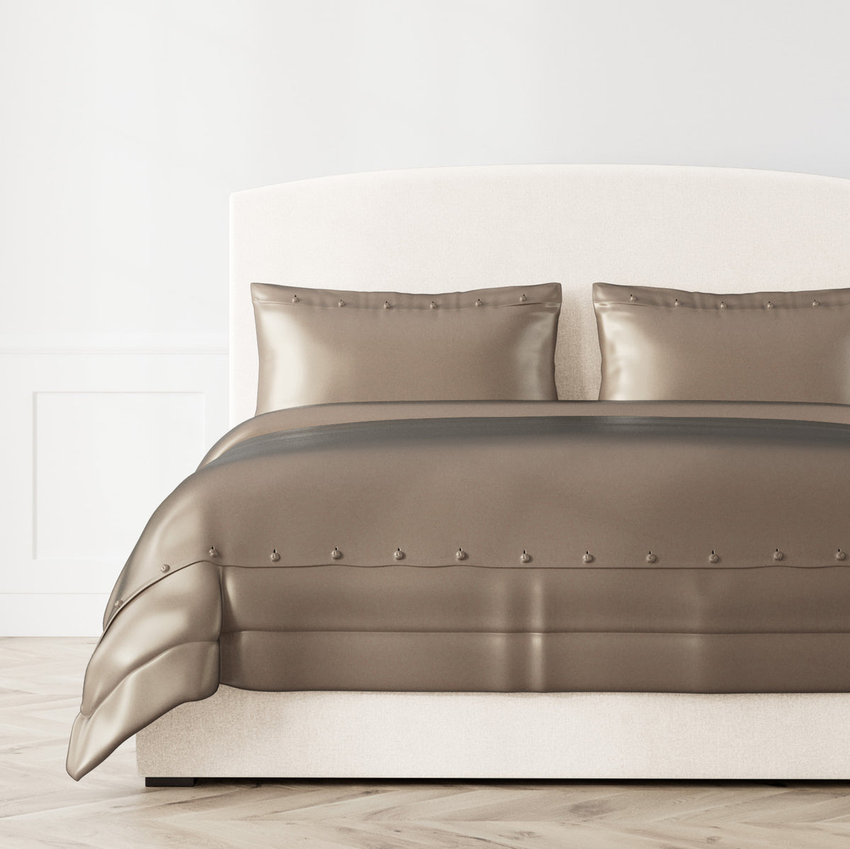 Charmeuse Duvet in Metal