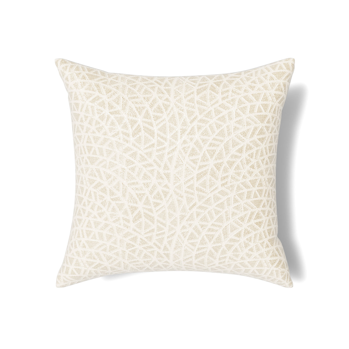 Ornament Cotton Pillow in Bone/Bone