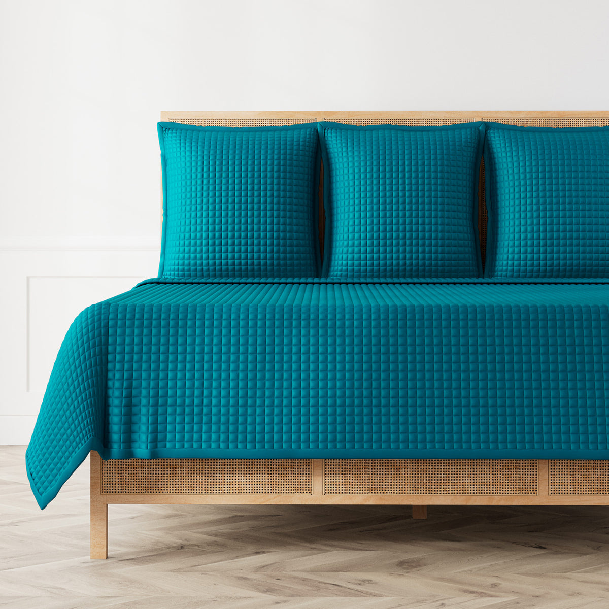 Ready-to-Bed 2.0 Quilted Lyocell Coverlet in Teal