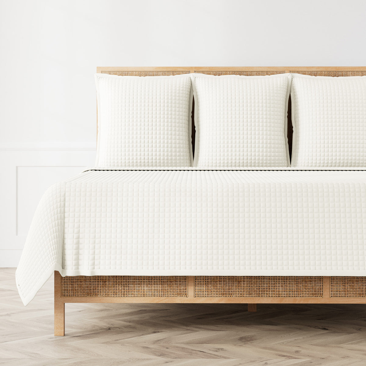 Ready-to-Bed 2.0 Quilted Lyocell Coverlet in Ivory