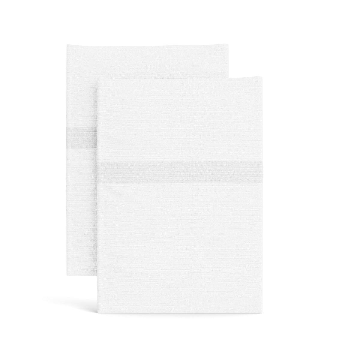 Ready-to-Bed 2.0 Cotton & Trim Pillowcases in White/White
