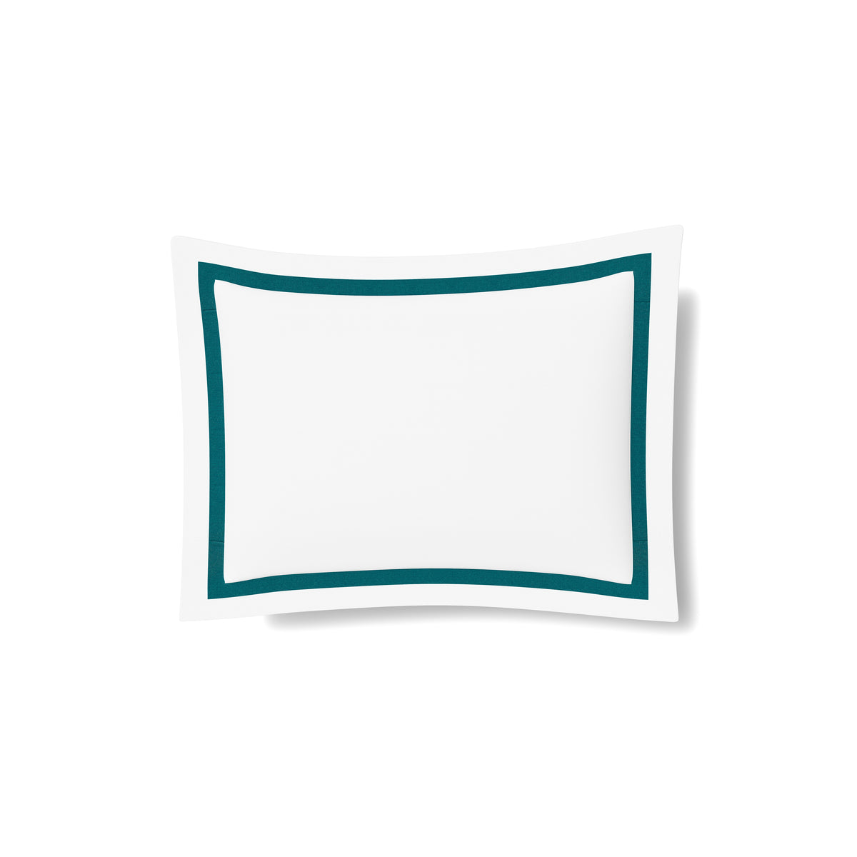 Ready-to-Bed 2.0 Cotton & Trim Sham in White/Teal
