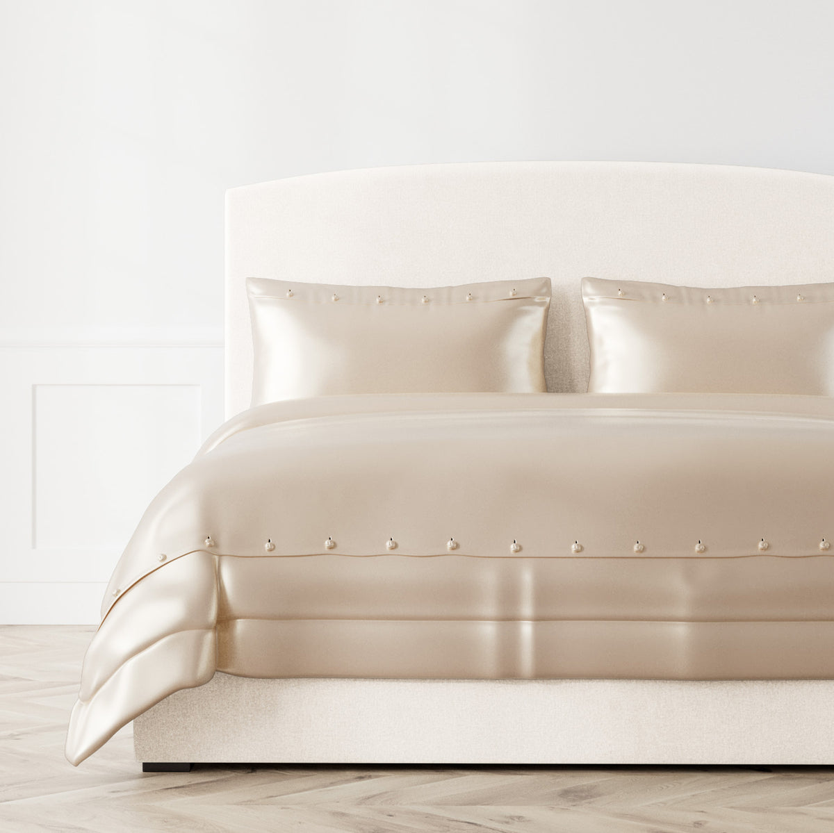 Charmeuse Duvet in Silver