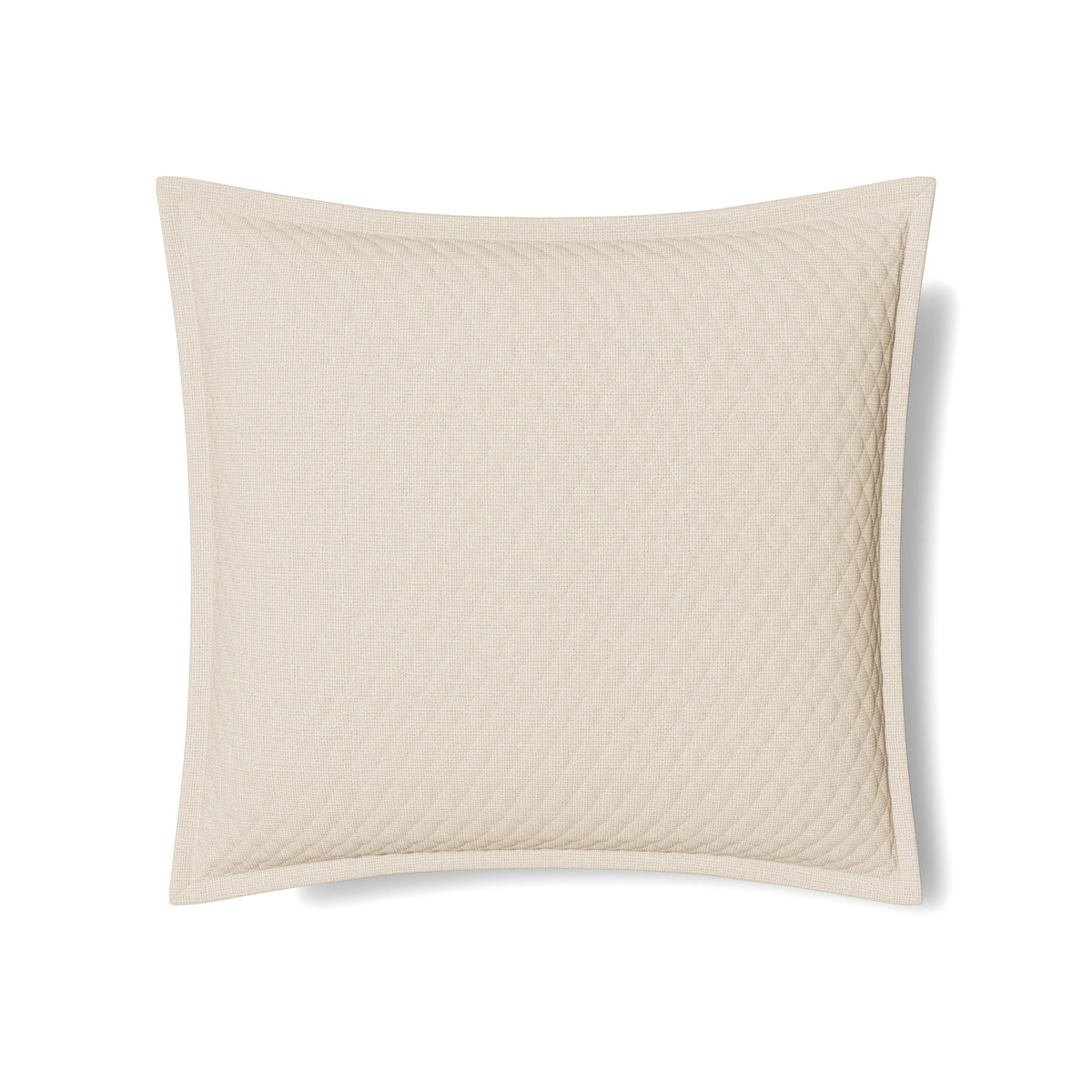 Basketweave Quilted Sham in Natural