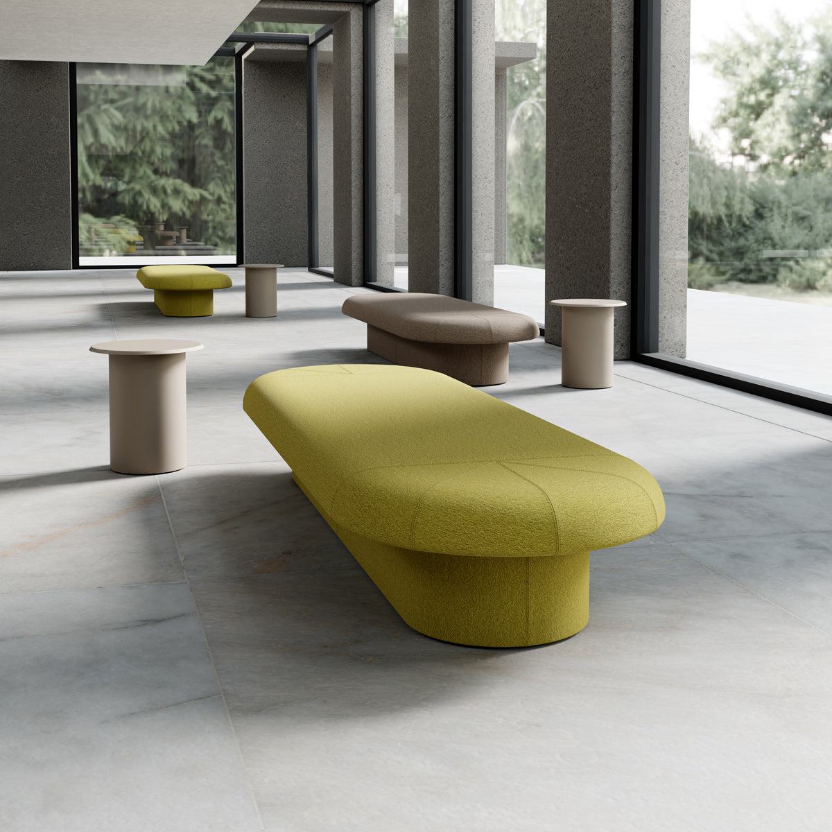 Drage Bench by B&T, showing drage benches in live shot.