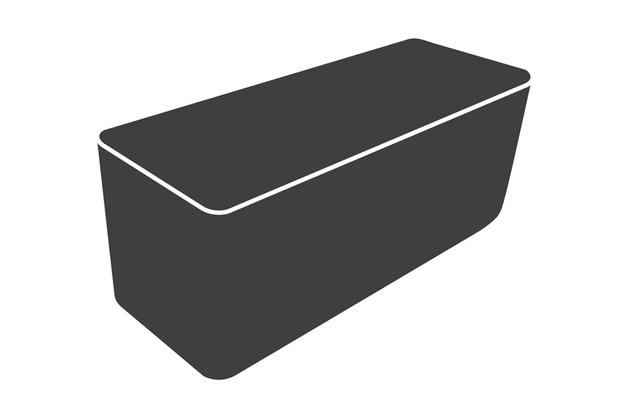 Drop Kitchen Module by Cane-Line, showing cover for main/double drop kitchen module in black.