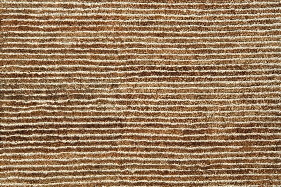 Dune Hand Knotted Rug by Ligne Pure, showing closeup view of dune hand knotted rug in live shot.