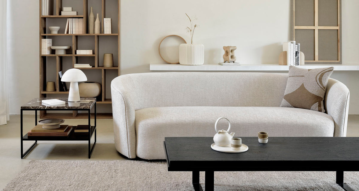 Dunes rug (Clearance) by Ethnicraft showing dunes rug in live shot.