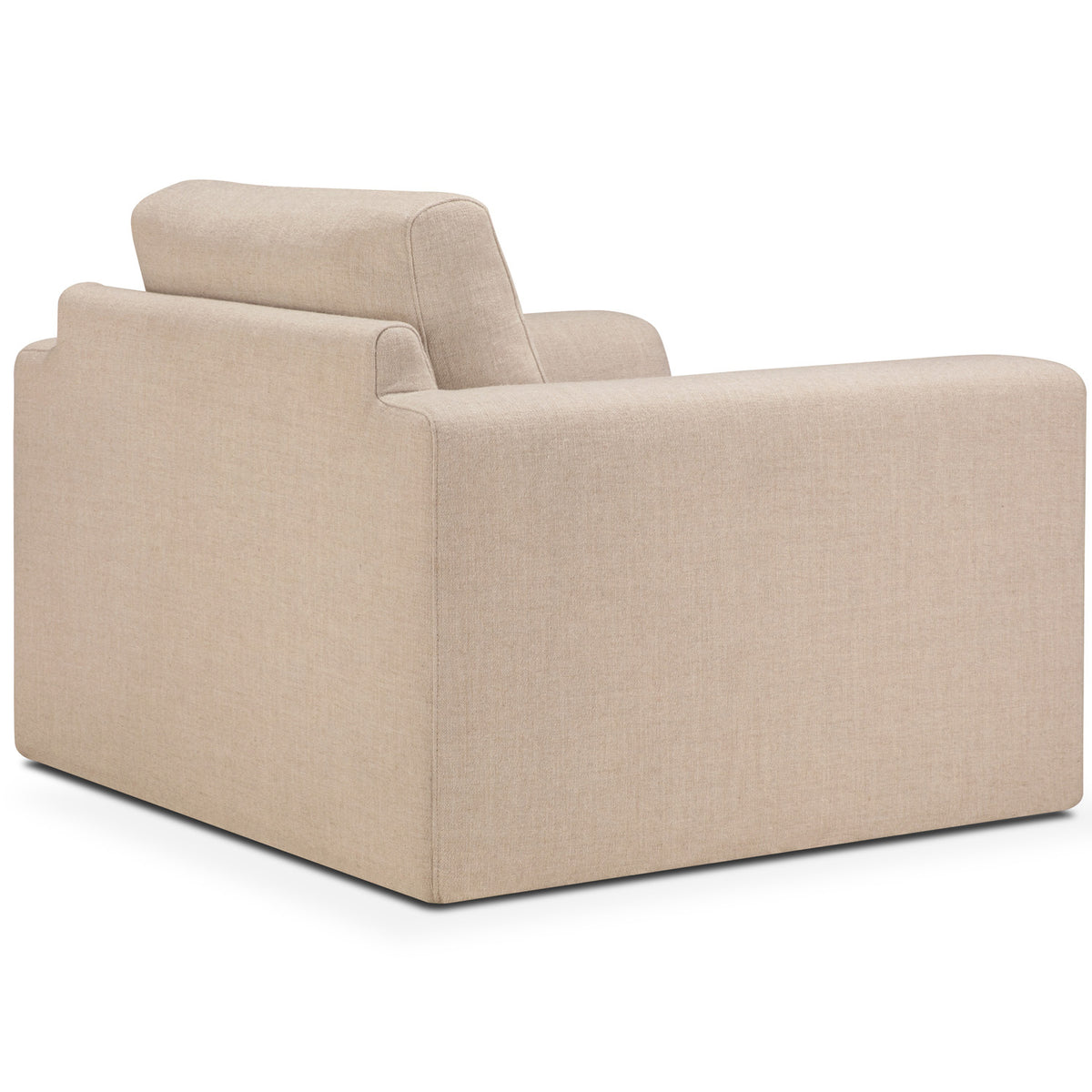 Ease Lounge Chair by Ethnicraft, showing side view of ease lounge chair.