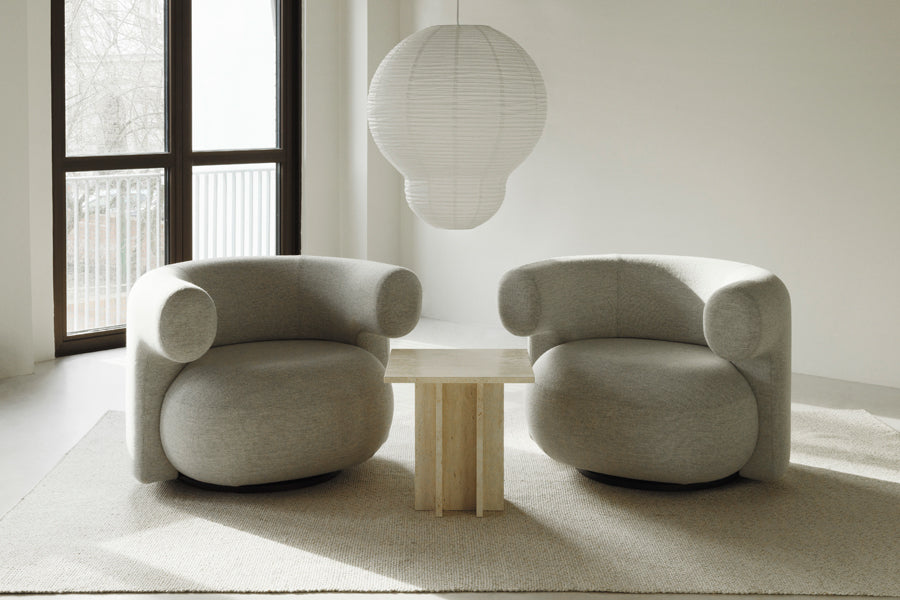 Edge Coffee Table by Normann Copenhagen, showing edge coffee table in live shot.