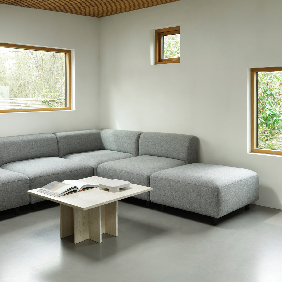Edge Coffee Table by Normann Copenhagen, showing edge coffee table in live shot.