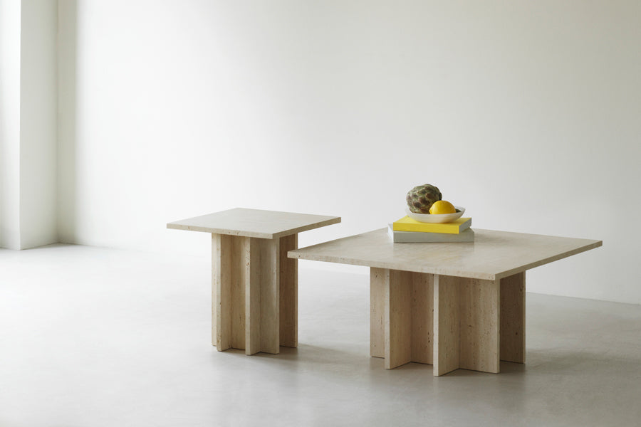Edge Coffee Table by Normann Copenhagen, showing edge coffee tables in live shot.