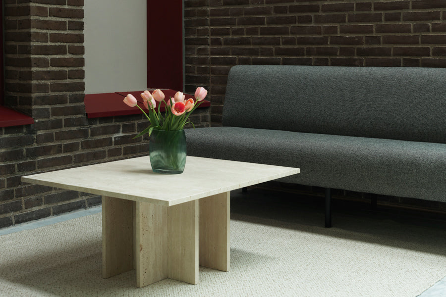 Edge Coffee Table by Normann Copenhagen, showing edge coffee table in live shot.