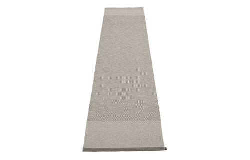 Edit Charcoal & Warm Grey with Stone Metalic Rug by Pappelina - 2.25' x 6.5'.