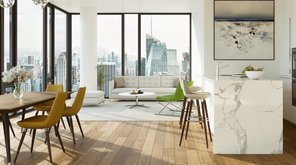 Eiffel Ana Counter Stool by SohoConcept, showing eiffel ana stools in live shot.