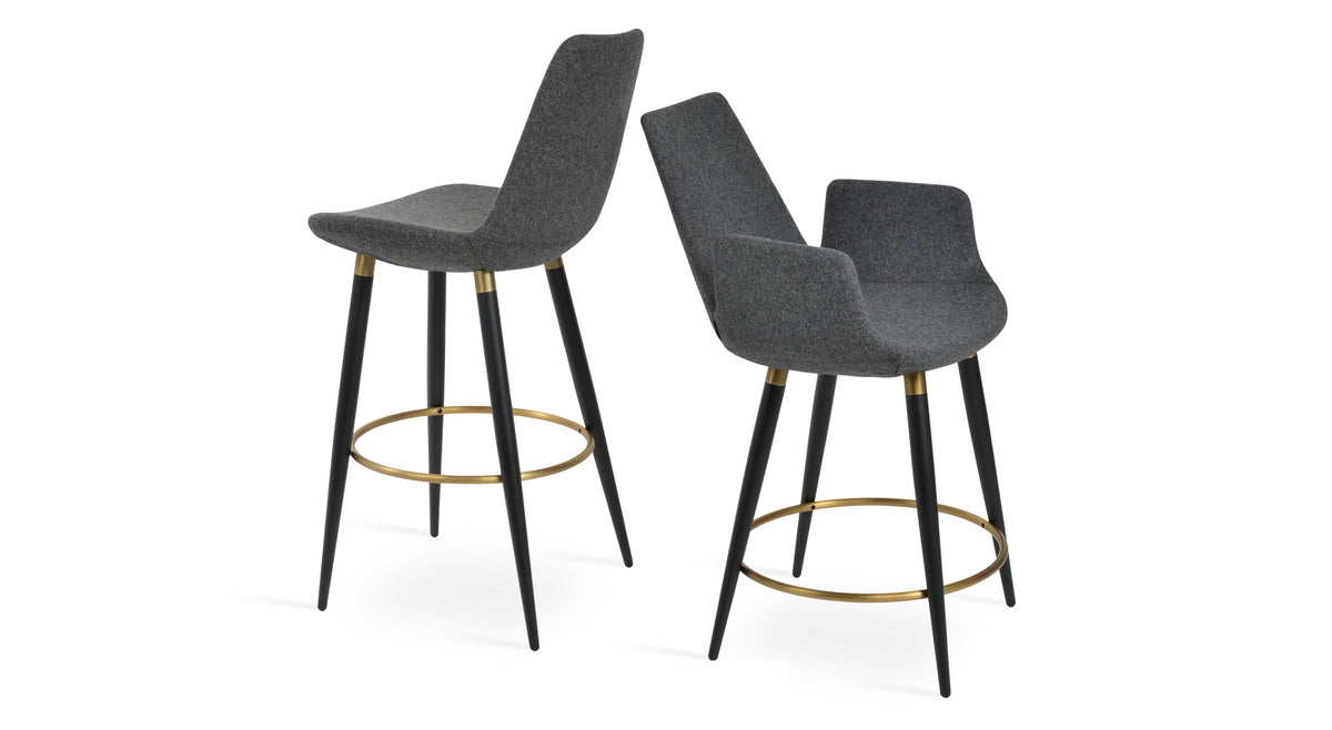 Eiffel Arm Ana Counter Stool by SohoConcept, showing two eiffel arm ana stools together.