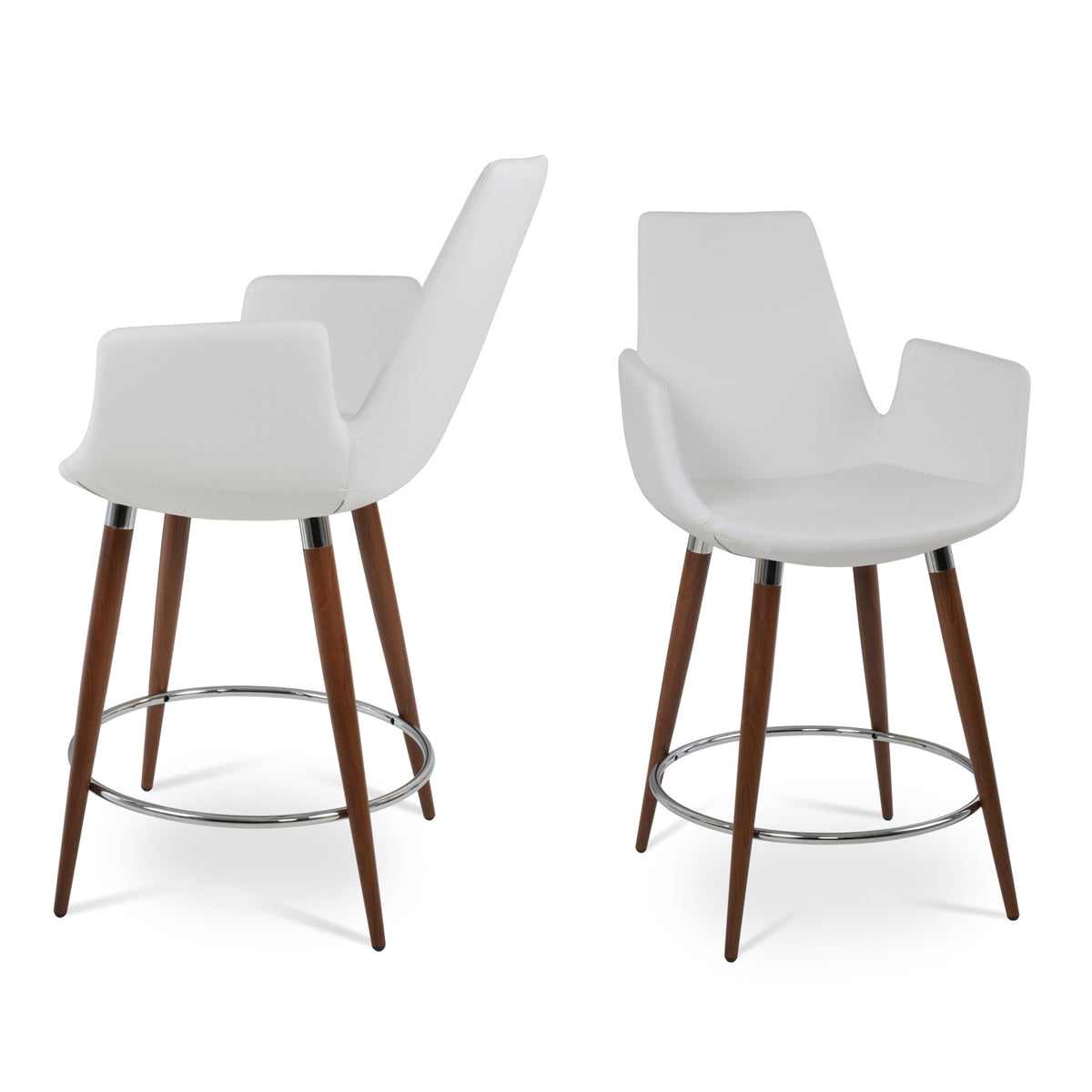 Eiffel Arm Ana Counter Stool by SohoConcept, showing two eiffel arm ana stools together.