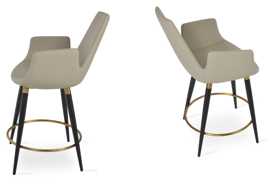 Eiffel Arm Ana Counter Stool by SohoConcept, showing two eiffel arm ana stools together.