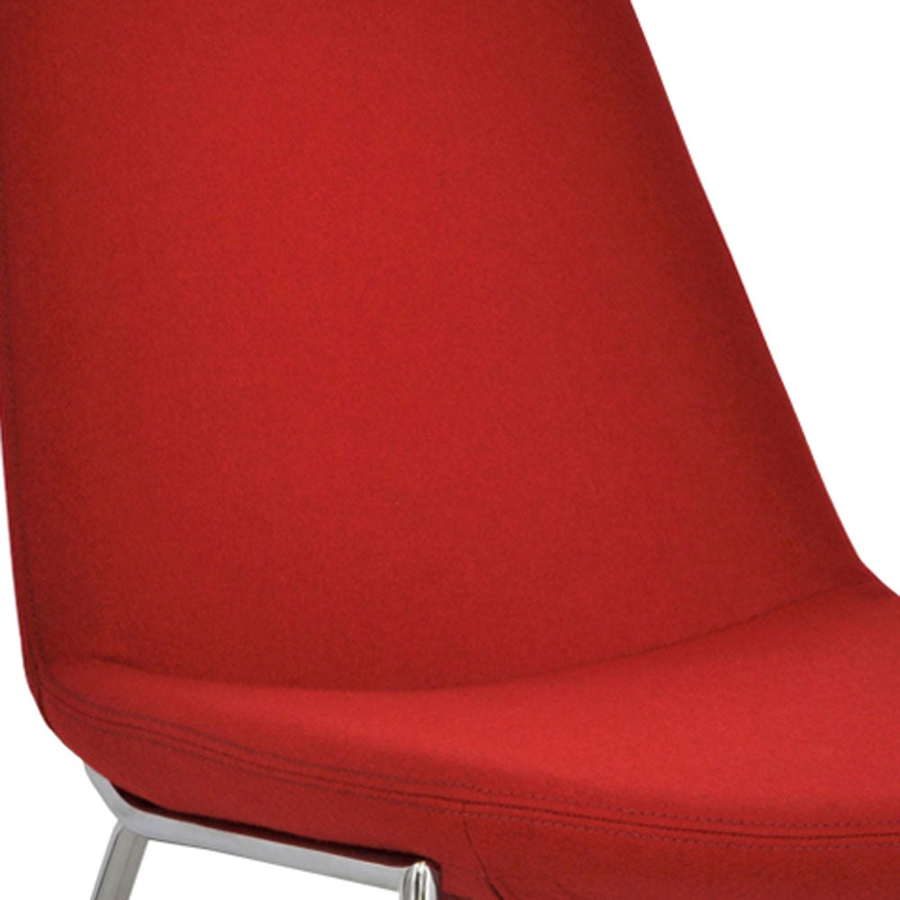 Eiffel Handle Back Dining Chair-Fabric by SohoConcept, showing closeup view of eiffel handle back dining chair-fabric.