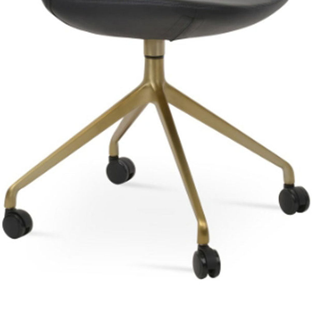 Eiffel Spider Swivel Chair with Casters by SohoConcept, showing closeup view of eiffel spider swivel chair with casters.